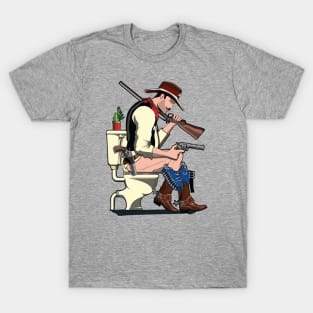 Cowboy on the Toilet T-Shirt